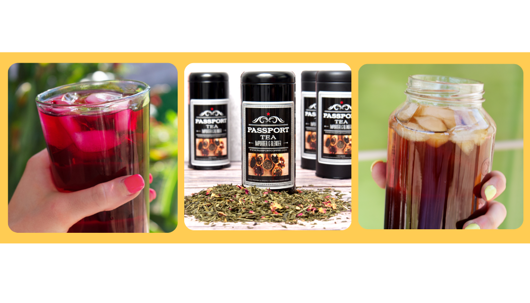drinking iced tea