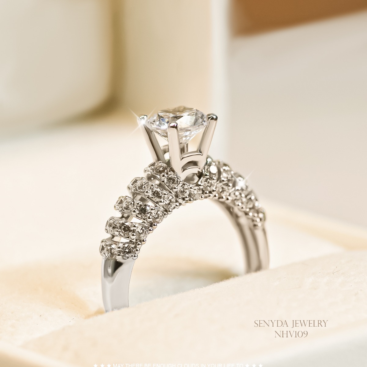 white gold engagement rings