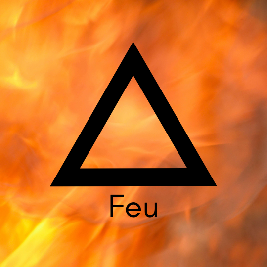 symboles alchimiques du feu